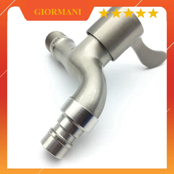 Van khóa, Vòi xả nhanh phi 21 inox 304 cao cấp VXN04