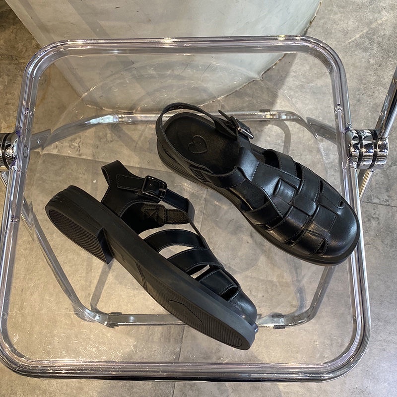 Giày sandals nữ phong cách Retro mùa hè