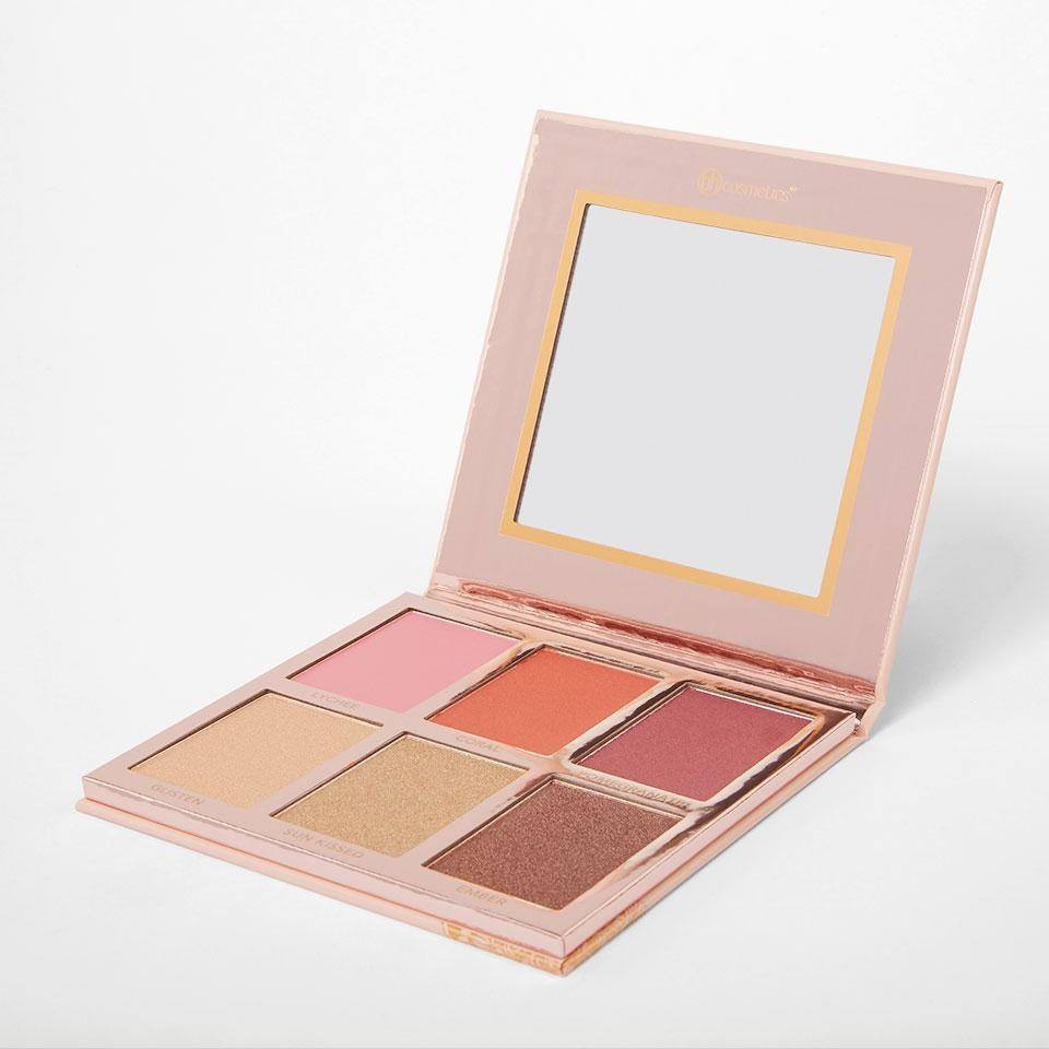 Bảng highlight 6 ô BH Cosmetics Blushing In Bali hàng xách Mỹ