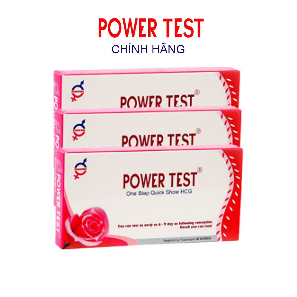 [Hỏa tốc] Combo 3 Que thử thai Powertest - Que thử thai phát hiện sớm - Test thử thai nhanh, hiệu quả tức thì - Che tên