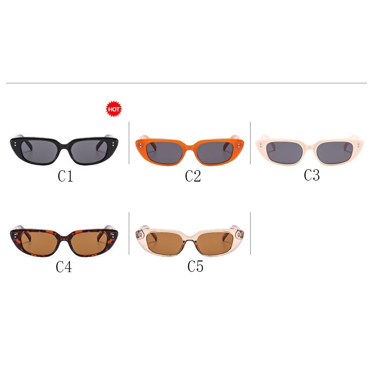 Kính mát mắt mèo bản nhỏ phong cách thời trang Tây phương dành cho nam và nữ