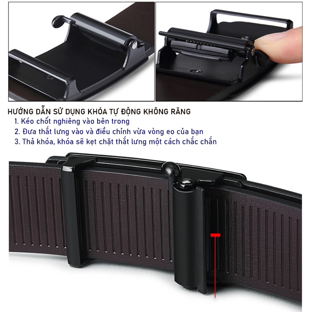 Thắt lưng nam cao cấp, dây nịt nam da bò EMRENEW POLO M2, full hộp