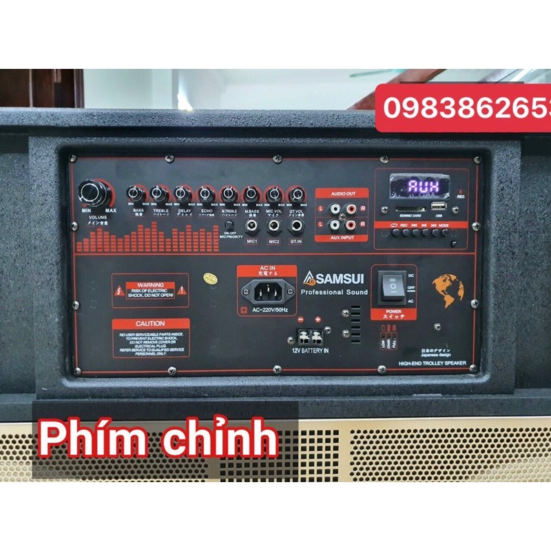 Loa kéo bas đôi 40 công suất lớn, thùng bằng gỗ thịt