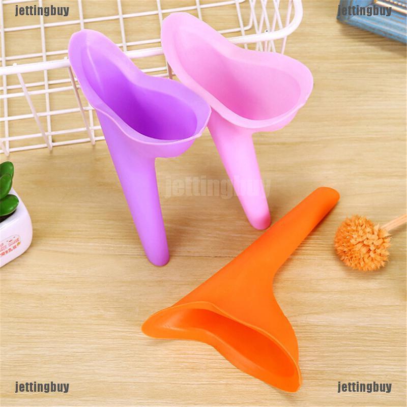 JETTING Dụng cụ hỗ trợ đi vệ sinh bằng silicon thiết kế tiện dụng cho nữ khi du lịch