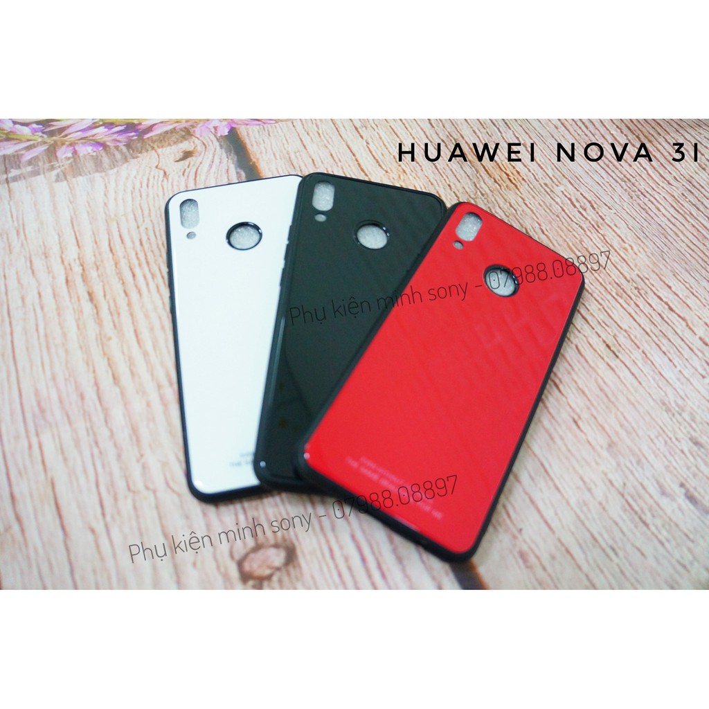 Ốp Lưng Kính Cường Lực Huawei Nova 3i