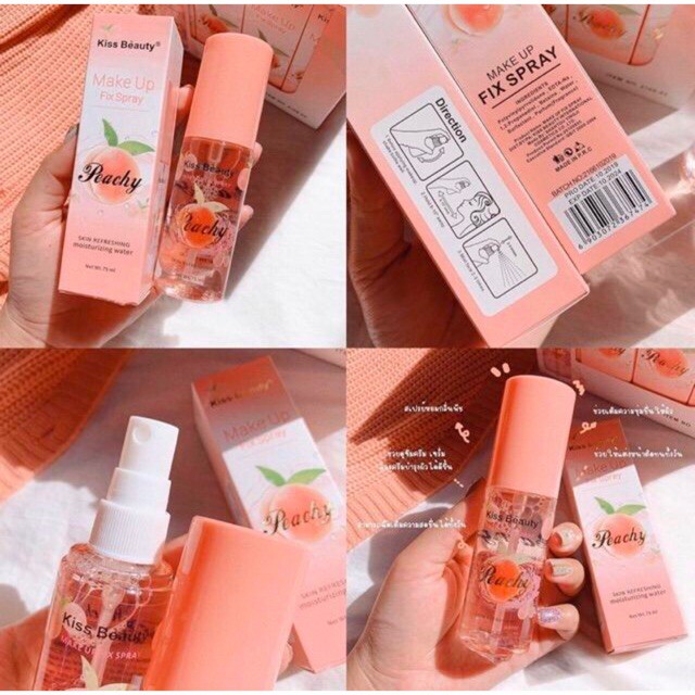 Xịt khoáng kissbeauty đào