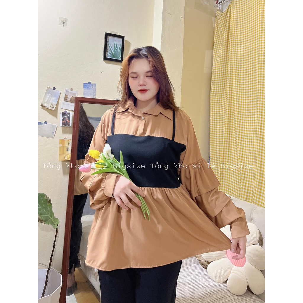 Áo babydoll bigsize form rộng thoải mái đủ size 55-100kg