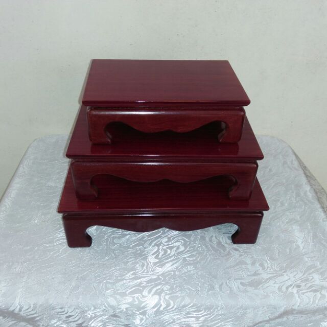 Đế đôn gỗ thờ cúng trưng bày để vật trang trí mỹ nghệ/Hình chữ nhật/đôn trưng bày/đôn để tượng