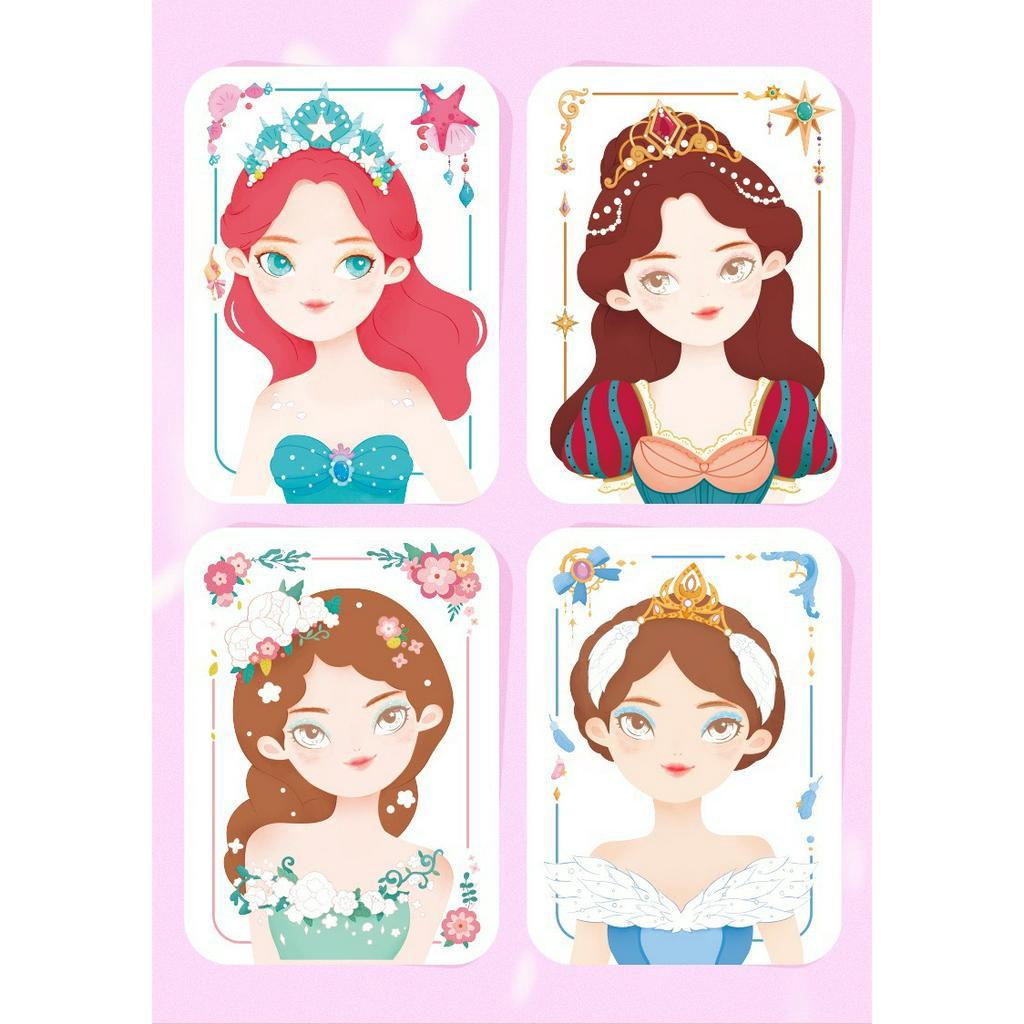 Sổ Thiết Kế Thời Trang/ Sổ Trang Điểm Kết Hợp Tô Màu Nước Mideer