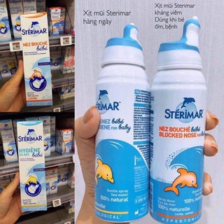 Xịt mũi cá heo Sterimar nội địa Pháp