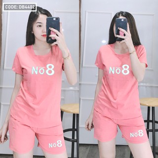 [100% COTON}Đồ bộ mặc nhà thun cotton dễ thương, quần đùi áo phông có thể làm đồ đi chơi, đồ đi ngủ, đồ thun mùa hè.