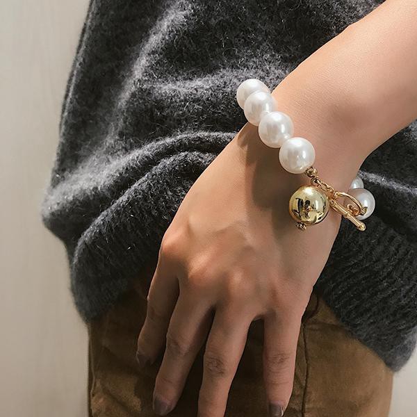 Vòng đeo tay đính hạt ngọc trai giả xinh xắn cho nữ | BigBuy360 - bigbuy360.vn