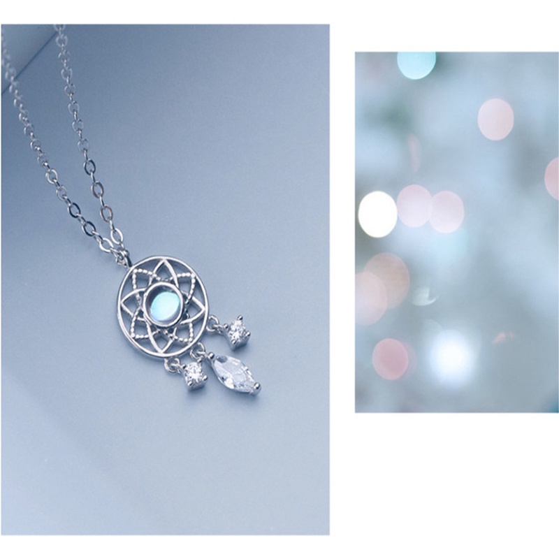 1 Vòng Cổ Choker Hình Dreamcatcher Rỗng Màu Bạc Thanh Lịch Cho Nữ