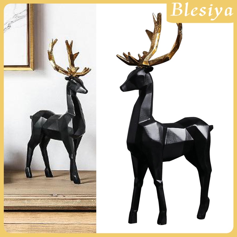 Tượng Nai Sừng Tấm Nghệ Thuật Để Bàn Trang Trí