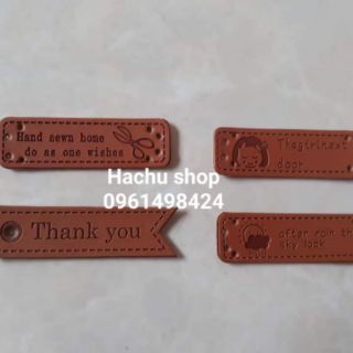 Tag da chữ handmade