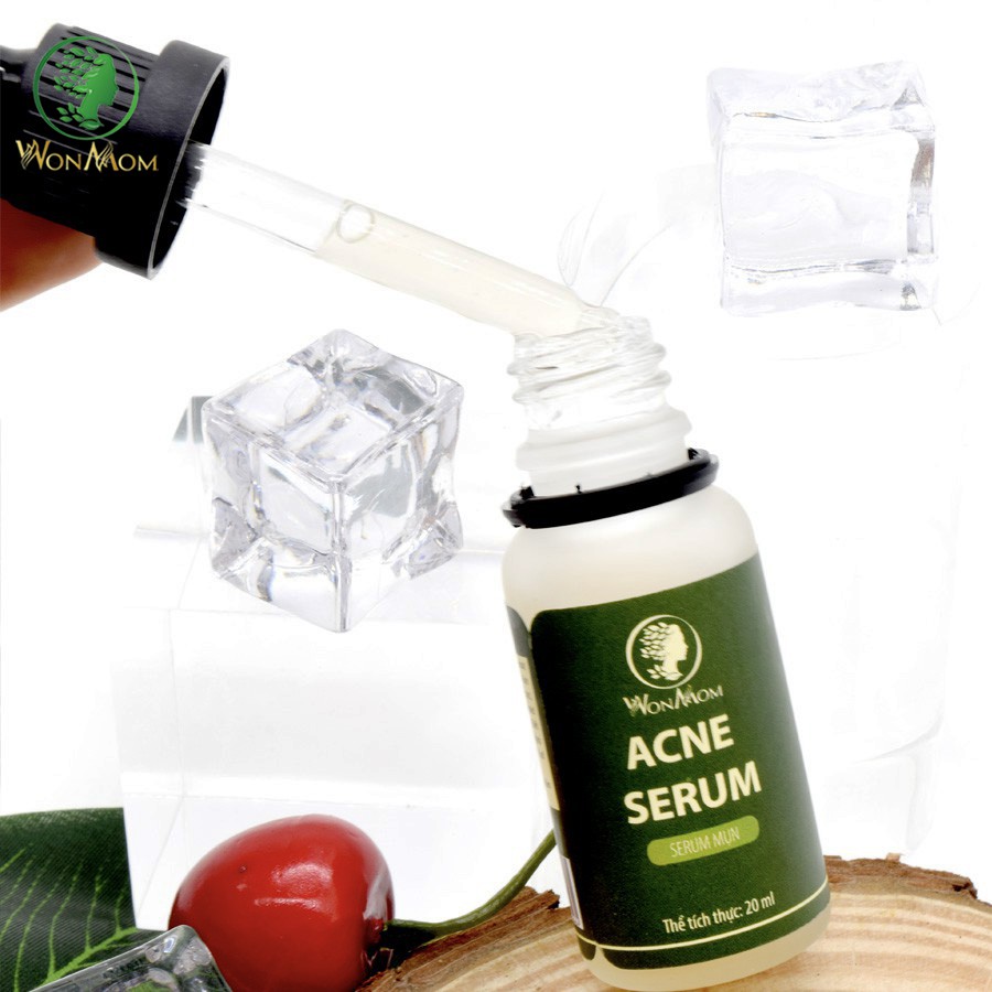 [ Giảm 35K - Đơn 339K ] Acne Serum Ngăn Ngừa Mụn - Dưỡng Da - Cấp Ẩm Cho Bầu Và Sau Sinh WonMom - 20ml