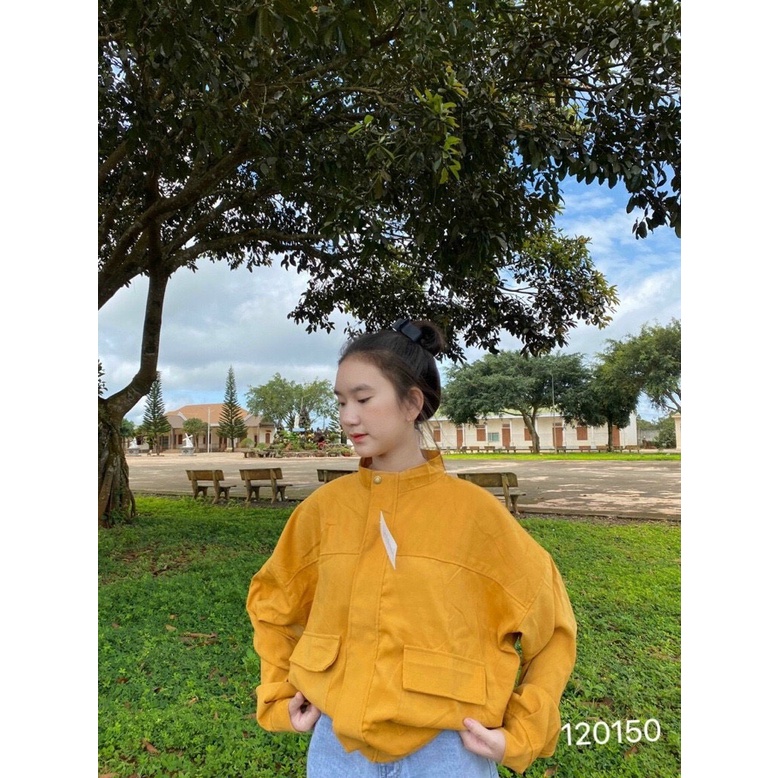 Áo Khoác Form Rộng Nữ Chất Vải Da Lộn Cao Cấp Phù Hợp Với Mọi Thời Tiết