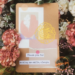 Thiệp handmade đẹp phong cách collage