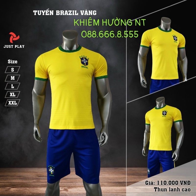 Bóng Đá Tuyển Brazil Vàng Sân Nhà 2021-2022