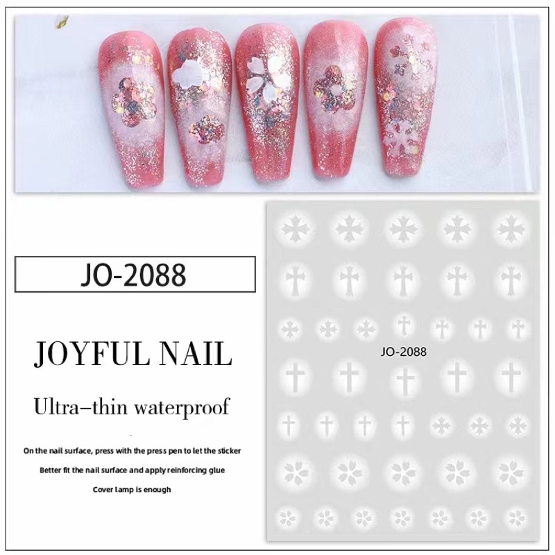 sticker miếng dán trang trí móng tay nail mẫu mới lấp lánh