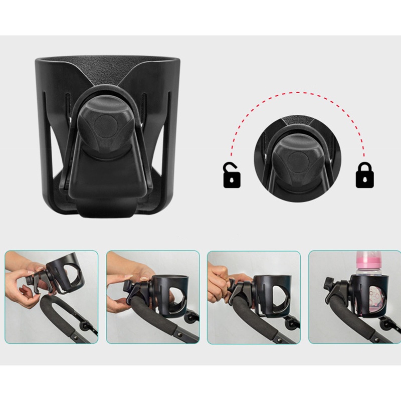 Giá Đỡ Bình Sữa Gắn Xe Đẩy Em Bé Tiện Dụng