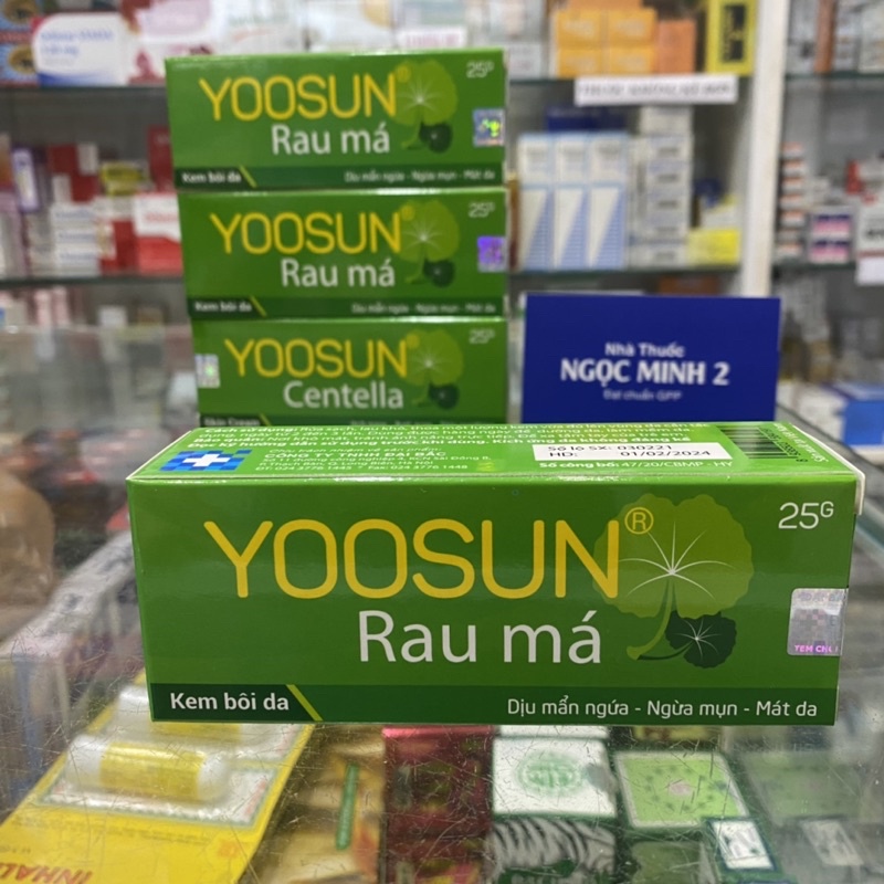 ✅ [Chính Hãng] [Tuýp 25g] Kem Bôi Da Yoosun Rau Má 25g dịu mẫn ngứa, ngừa mụn, mát da