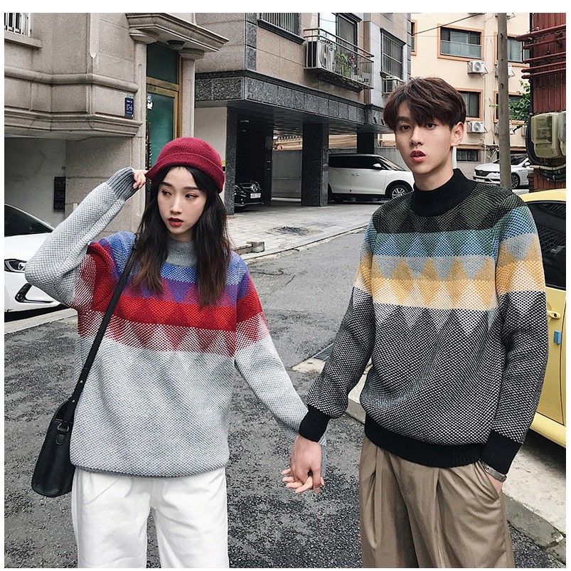 Áo len họa tiết thổ cẩm đồ đôi unisex | Shopee Việt Nam