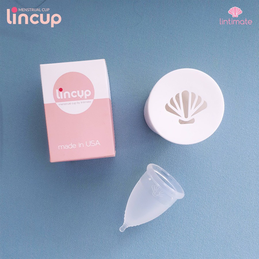 (INBOX SHOP) Cốc nguyệt san Lincup + gel rửa cốc + Cốc tiệt trùng+ viên tiệt trùng + túi giấy lincup