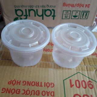 Hộp nhựa tô nhựa đựng cháo chè ttk 450ml ukp 360ml