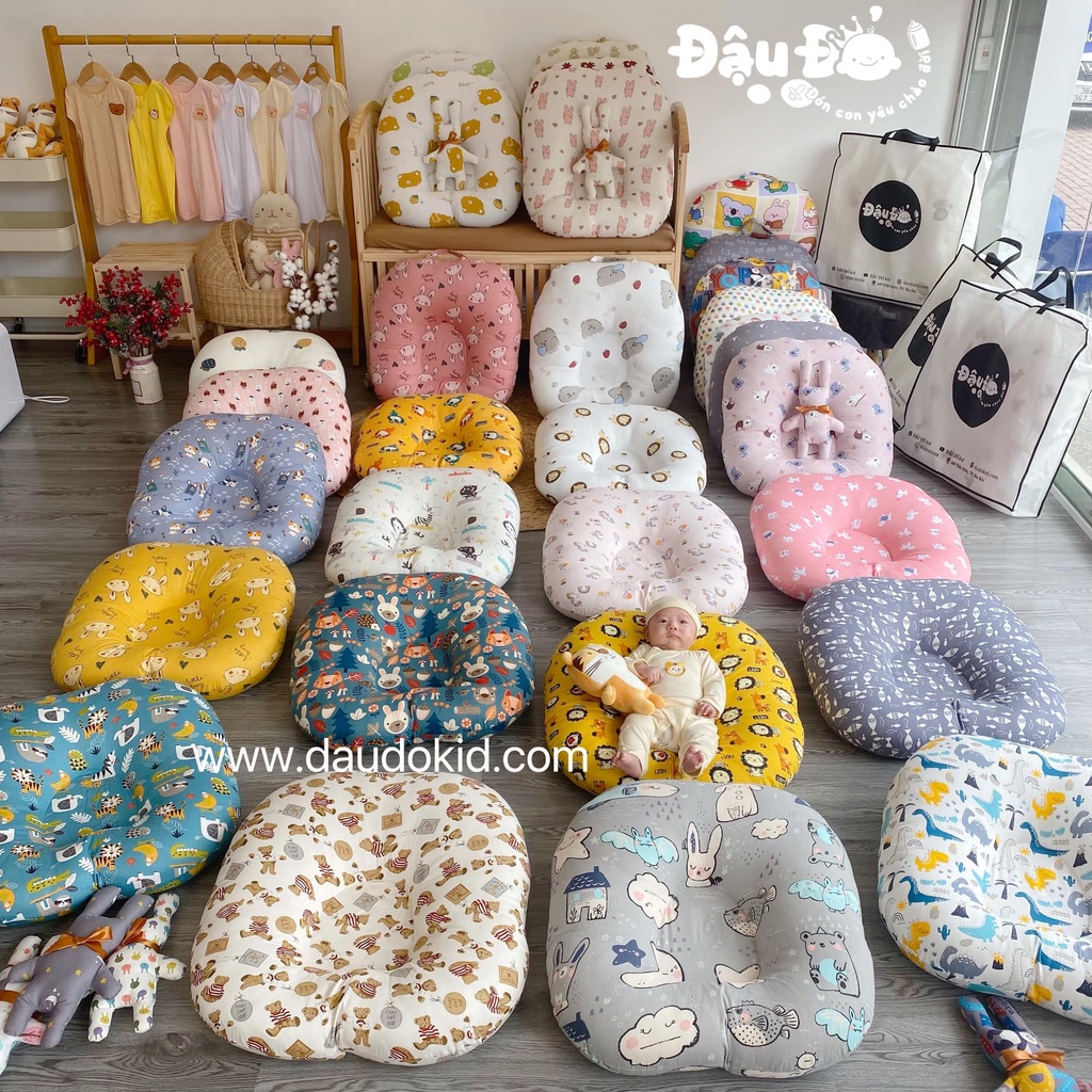 gối chống trào cotton cho bé ( và vỏ rời chỉ vừa lõi shop bán)