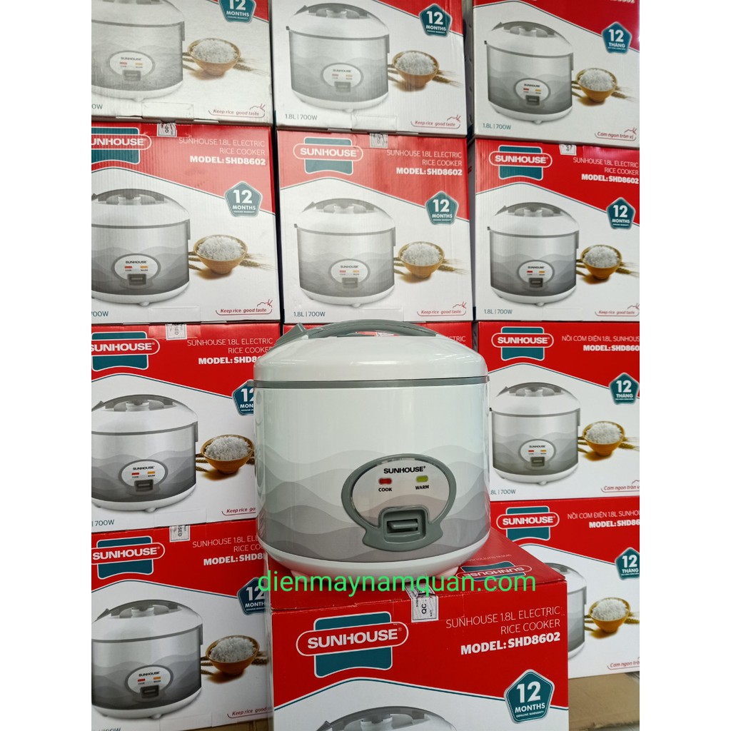 NỒI CƠM ĐIỆN 1.8L SUNHOUSE SHD8602 (CHÍNH HÃNG) | BigBuy360 - bigbuy360.vn