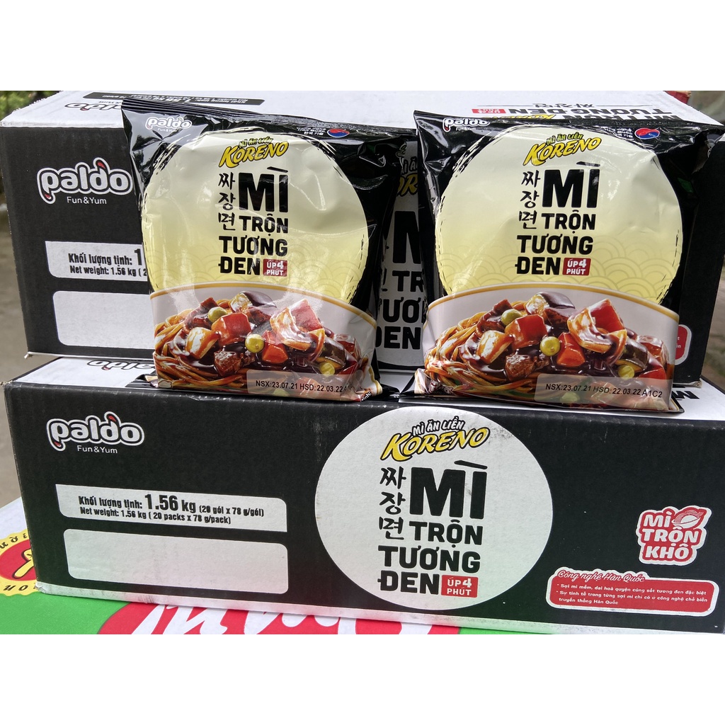 HOT LIKE  Mì trộn tương đen Paldo Koreno úp 4 phút 78g