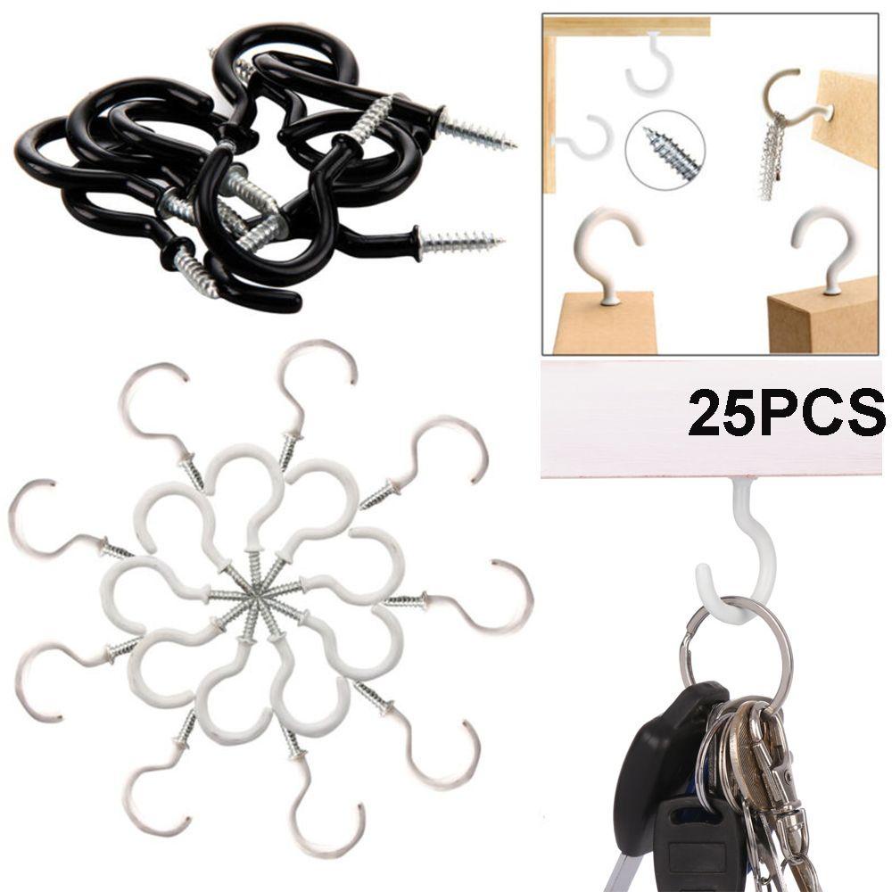 PISTA Set 25 Móc Treo Cốc Bằng Nhựa Phủ Lớp Chắc Chắn