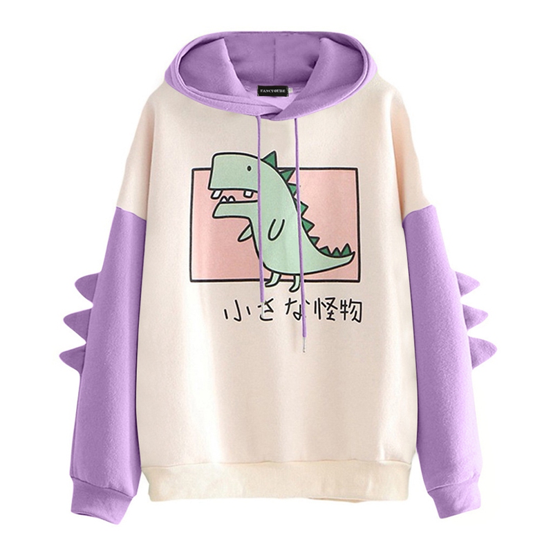Áo Hoodies Hoạ Tiết Khủng Long Đáng Yêu Cho Phái Nữ | BigBuy360 - bigbuy360.vn