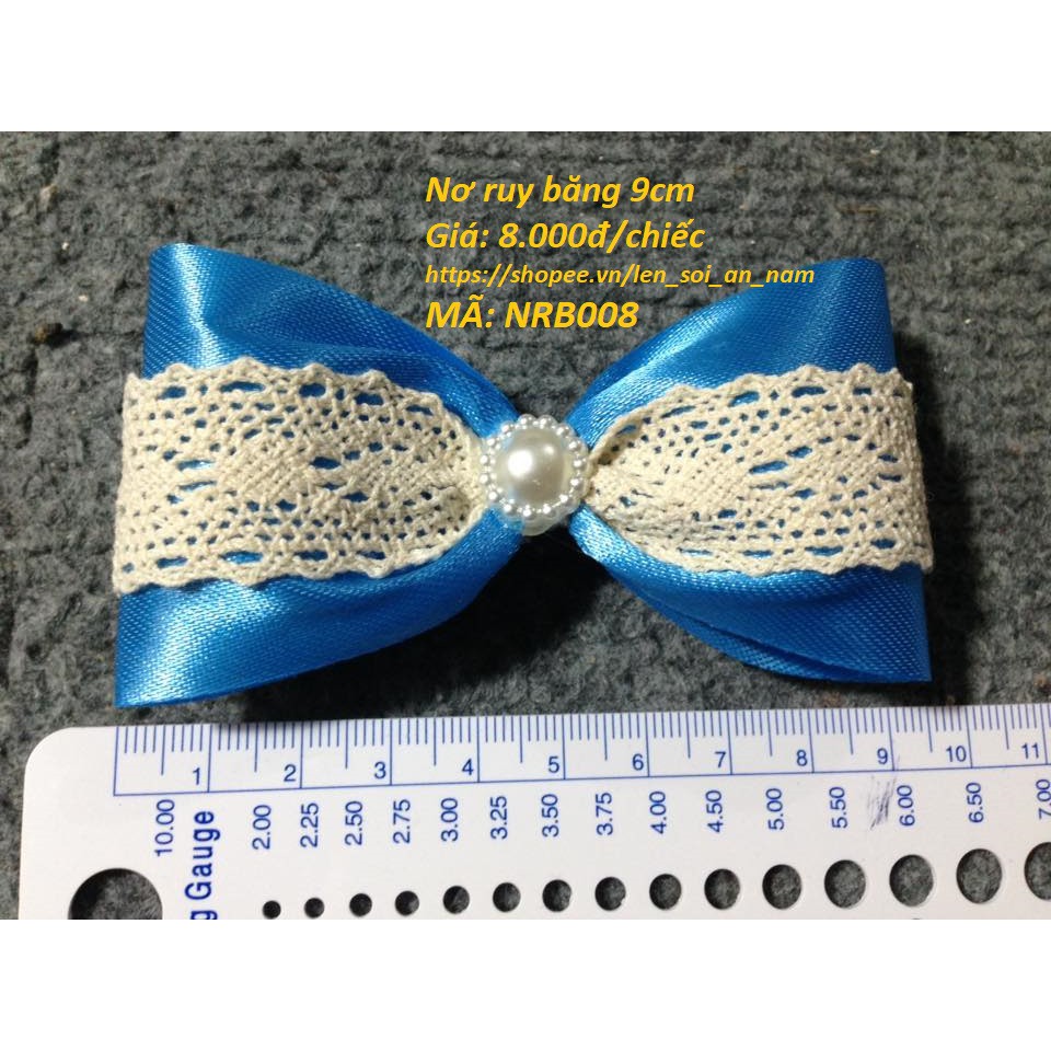 Nợ Lụa Ruy Băng Ren 9cm - Nơ trang trí - Phụ Kiện Thủ Công Handmade