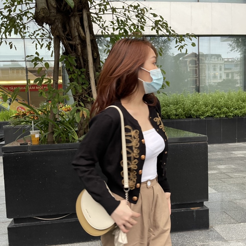 Áo len croptop voan nơ ~ 𝗫𝘂𝗸𝗮.𝘄𝗲𝗮𝗿