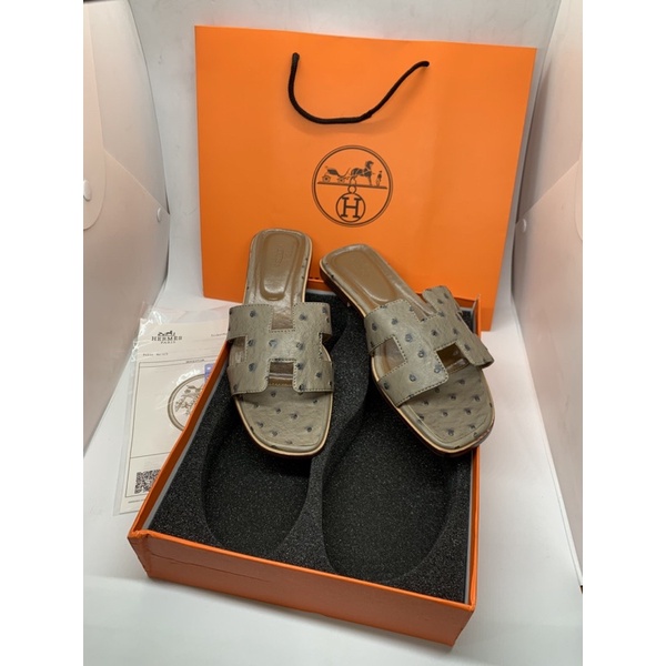 Dép lê Hm da mịn chấm fullbox