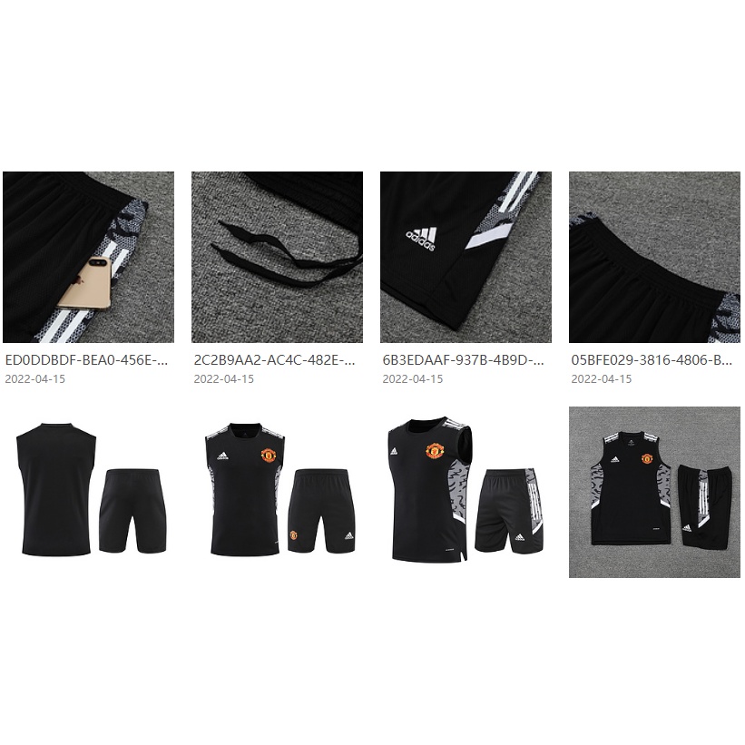 Áo Thun Bóng Đá Sát Nách Màu Đen Đội Tuyển Manchester United Issues --2022 Cho Nam