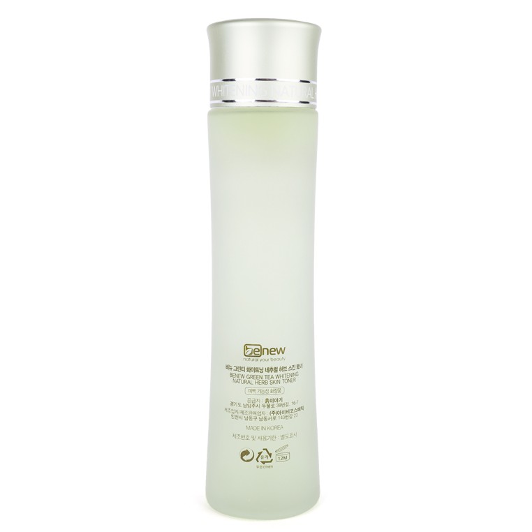 Hàng Chính Hãng- Nước Hoa Hồng Trà Xanh Trăng Mịn Da Se Khít Lỗ Chân Lông Benew Green Tea Toner Hàn Quốc 150ml