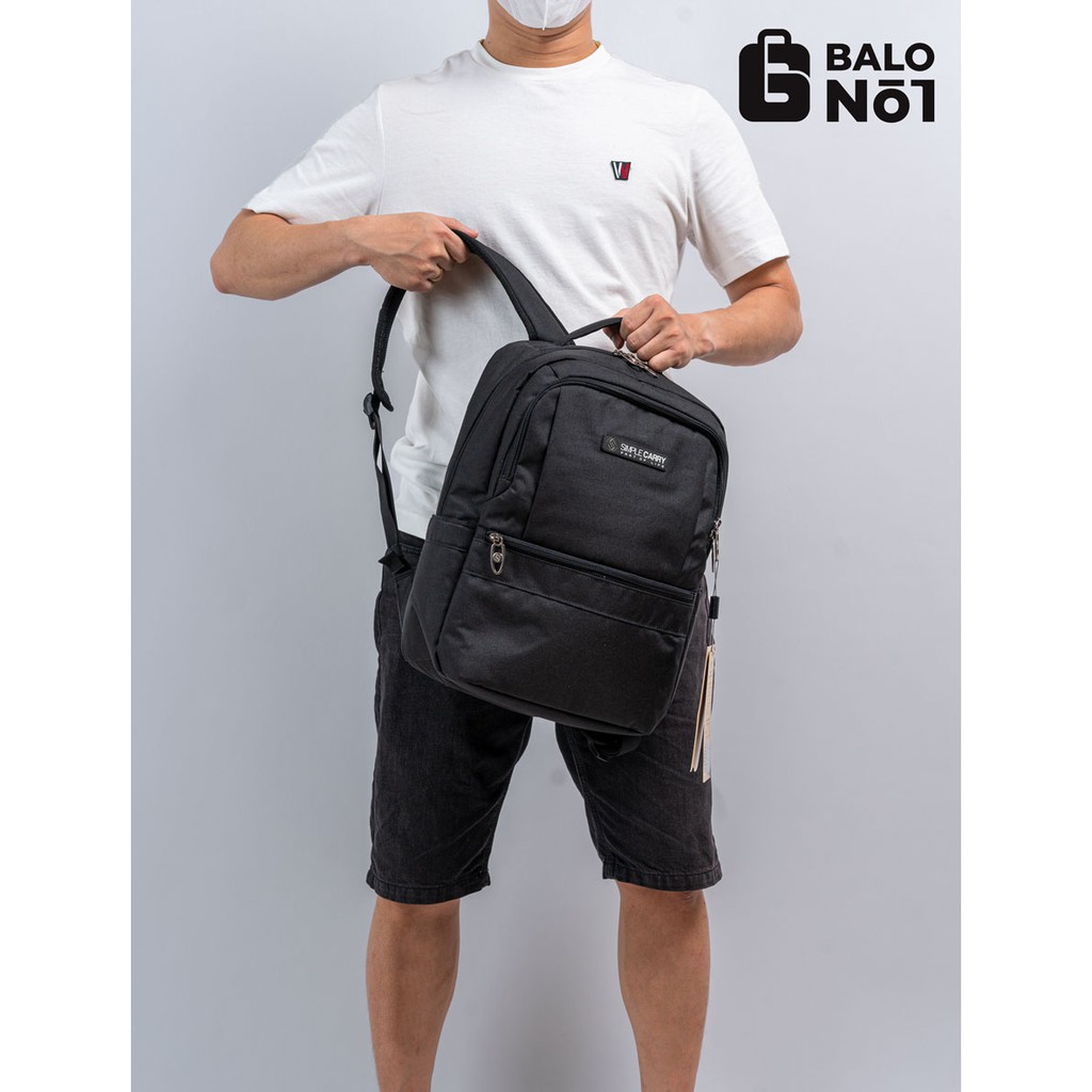 Balo Thời Trang Cao Cấp Simple Carry ISSAC 6 Black