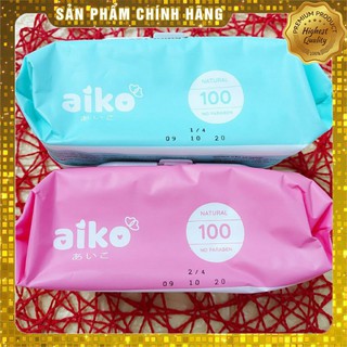 [Giá Sốc]  Khăn Ướt Cao Cấp AIKO Cho Bé 100 Tờ - Kháng Khuẩn- Không Mùi