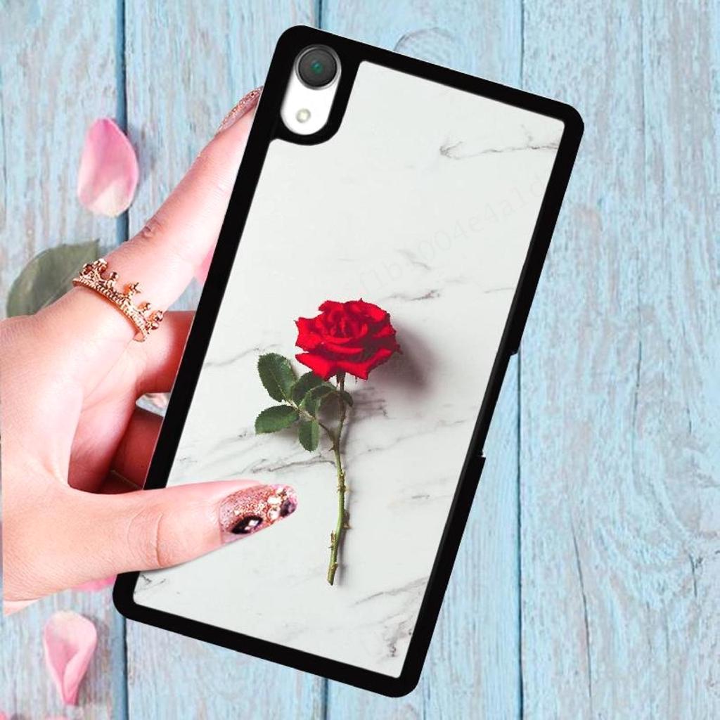 Ốp điện thoại họa tiết hoa hồng cho Sony Xperia X XA XZ2 XZ3 Z5 Z3 Z2