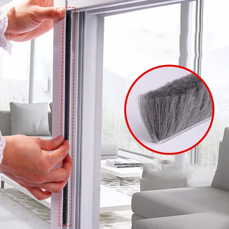 Gioăng lông nheo 9x9mm chặn cửa, ngăn bụi, ngăn côn trùng, tránh va đập cửa - AZ Store