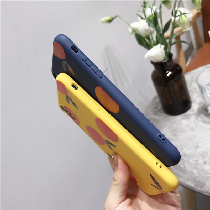 Ốp lưng nhựa mềm hình trái cam phong cách vintage cho iPhone 11 11Pro 11ProMax X 6 6S 7 8 Plus 6Plus XS XR XSmax | BigBuy360 - bigbuy360.vn