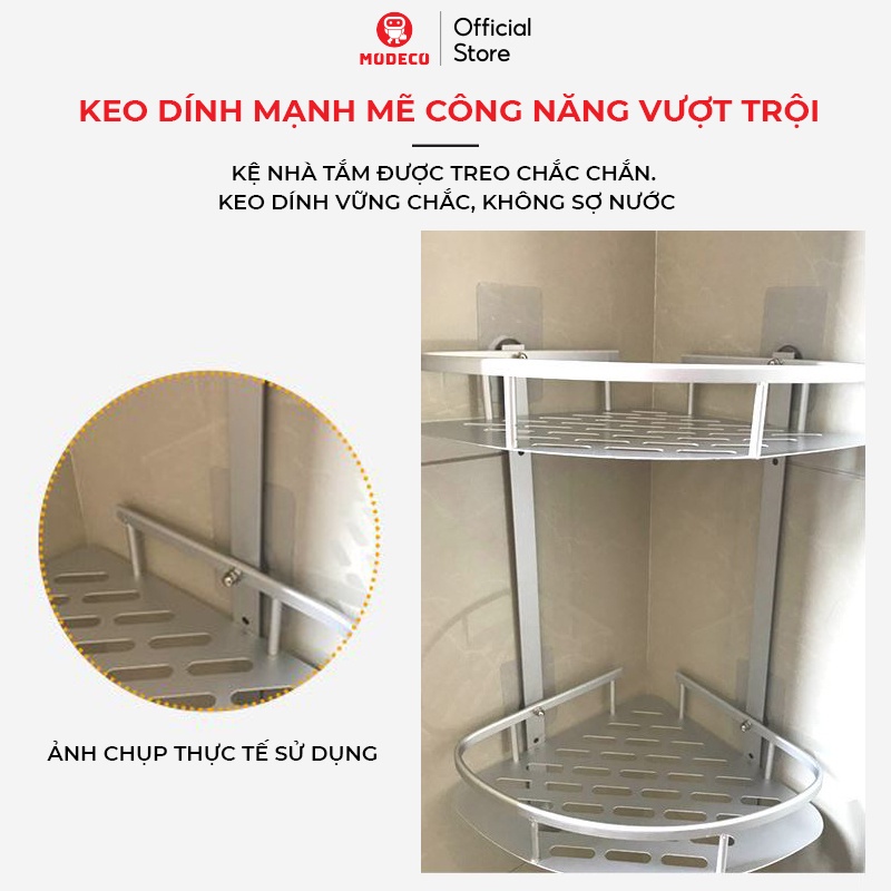 Miếng Dán Tường Đinh Vít Treo Tường Siêu Chắc MODECO - Treo Giá Kệ, Tranh Ảnh Trên Tường Không Cần Khoan Đục - Keo Dày