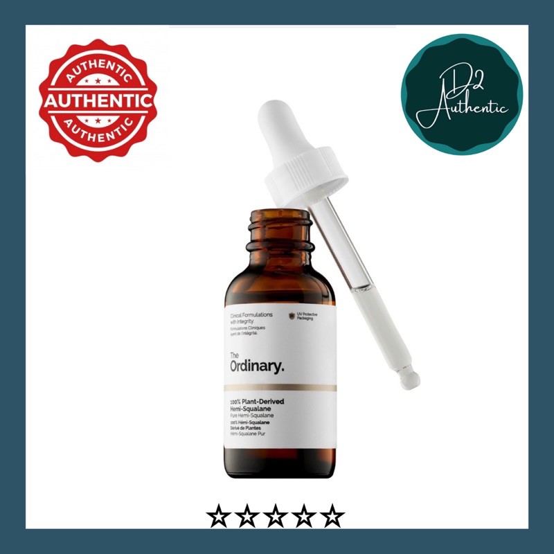 (Auth-kèm Bill)Tinh dầu 100% Plant-Derived Hemi-Squalane (30ml) – The Ordinary. - Dùng được cho tóc và da