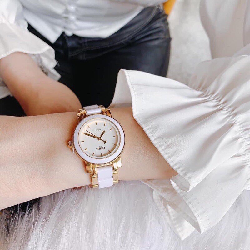 Đồng hồ nữ Mike mặt đá nhiều màu  thời trang phong cách+tặng kèm hộp, pin dự phòng