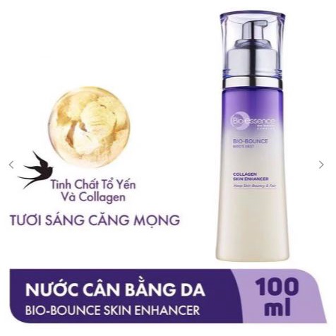 Nước Cân Bằng Da Bio-essence Bio-Bounce Bird's Nest Collagen Skin Enhancer Tổ Yến & Collagen 100ml
