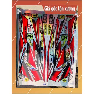 Ten rời xe winner đỏ đen Crom titan 7 màu