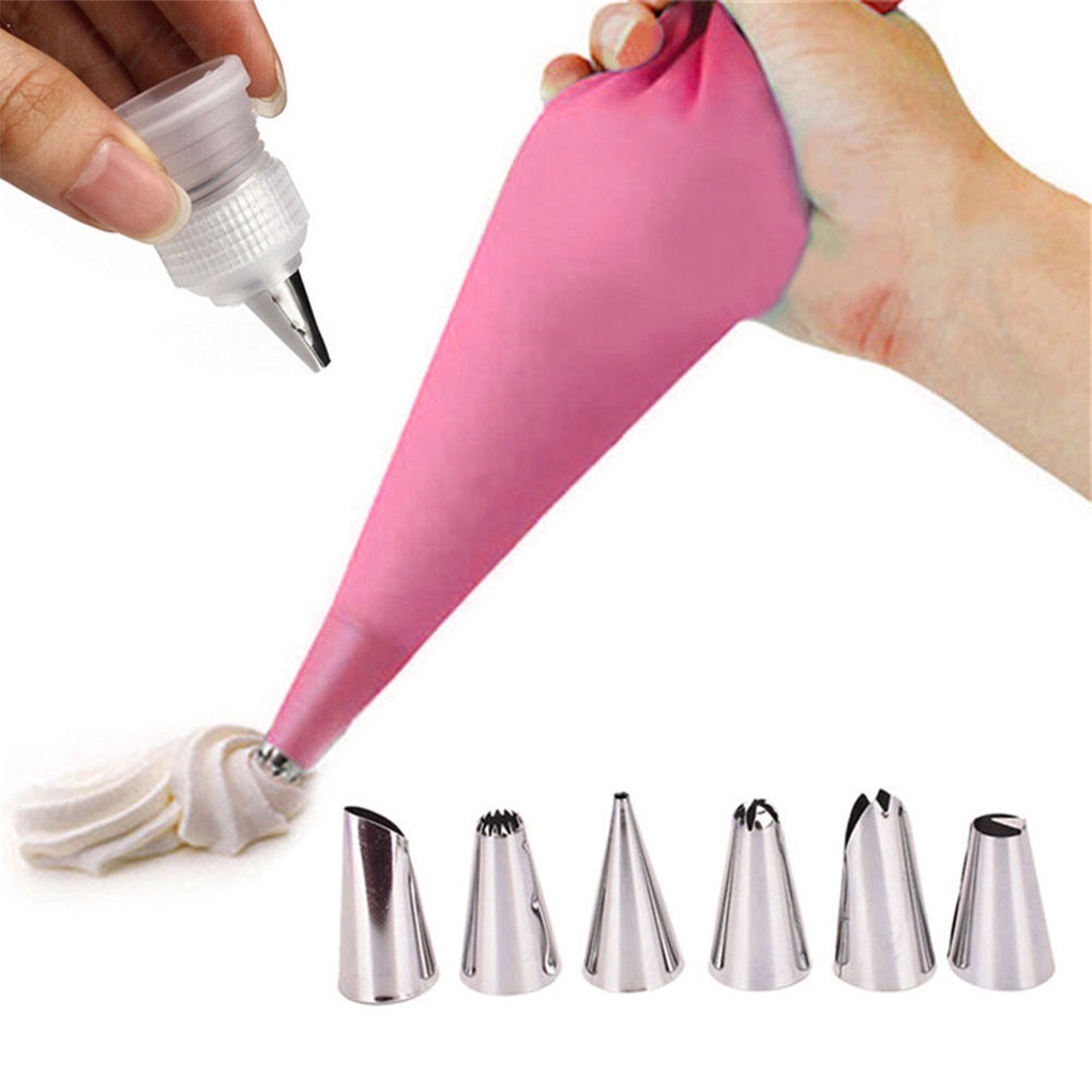 Bộ dụng cụ bắt kem trang trí bánh bằng thép không gỉ